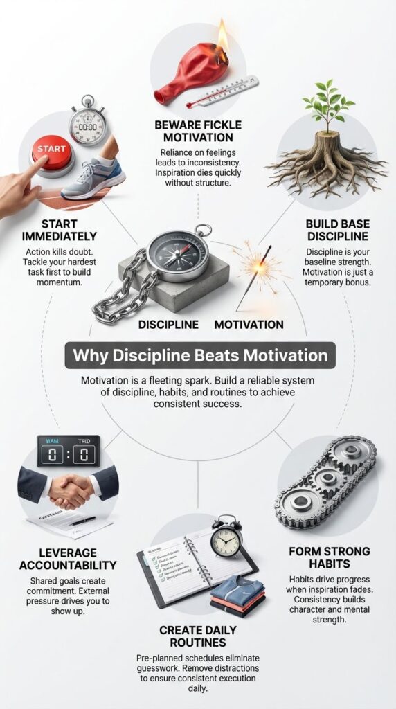 motivation is useless infographics